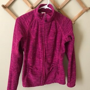 The North Face XS pink zip up fleece
